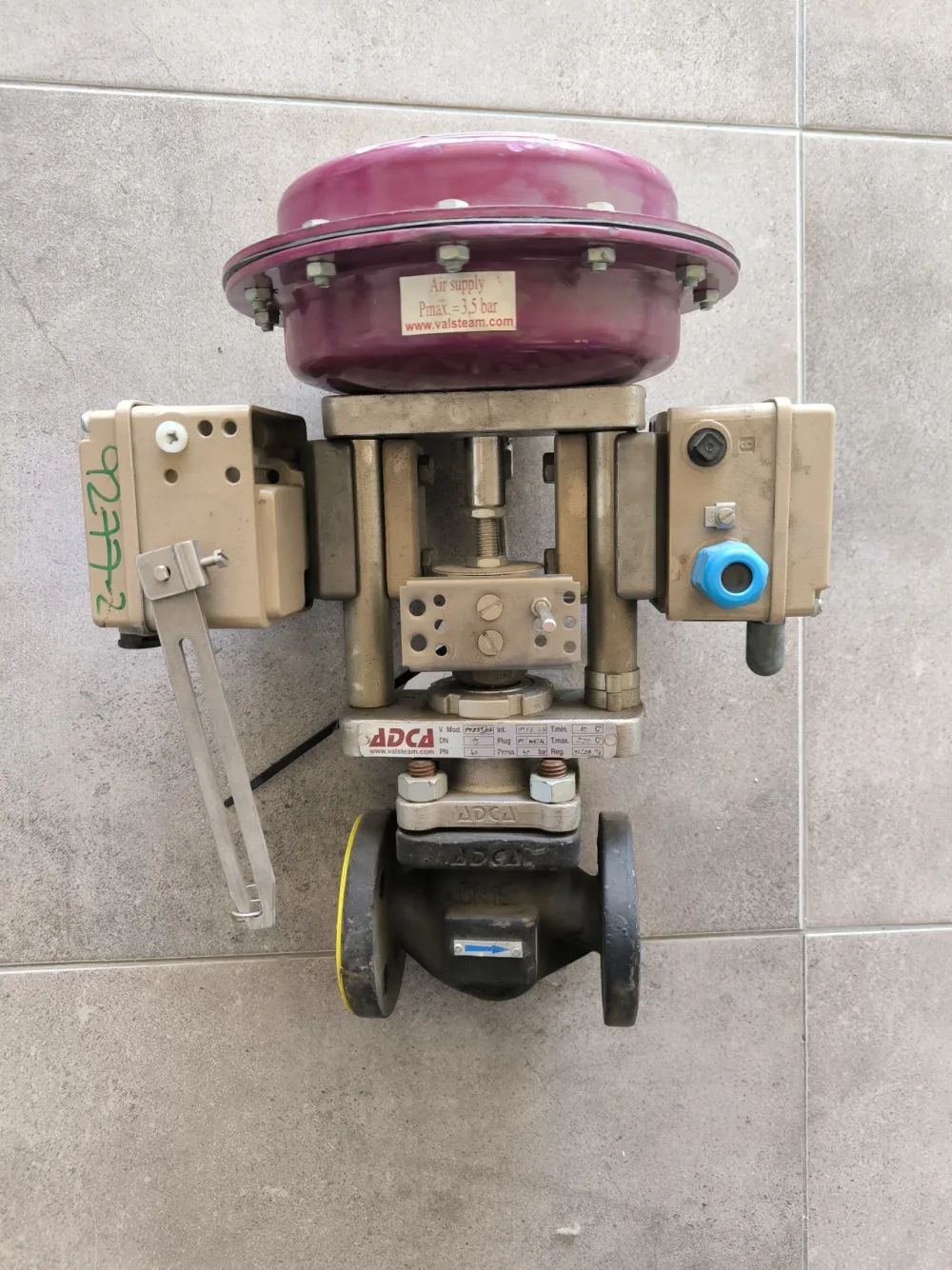 PROPORTIONAL CONTROL VALVE ADCA DN15 PN40 ATEX WITH SAMSON 4746 LIMIT SWITCH