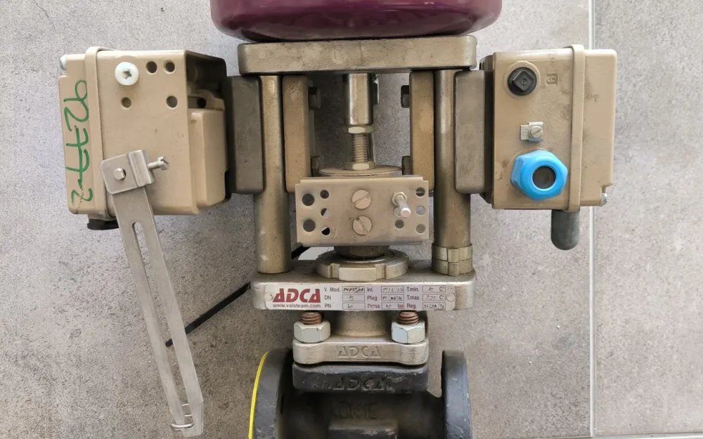 PROPORTIONAL CONTROL VALVE ADCA DN15 PN40 ATEX WITH SAMSON 4746 LIMIT SWITCH