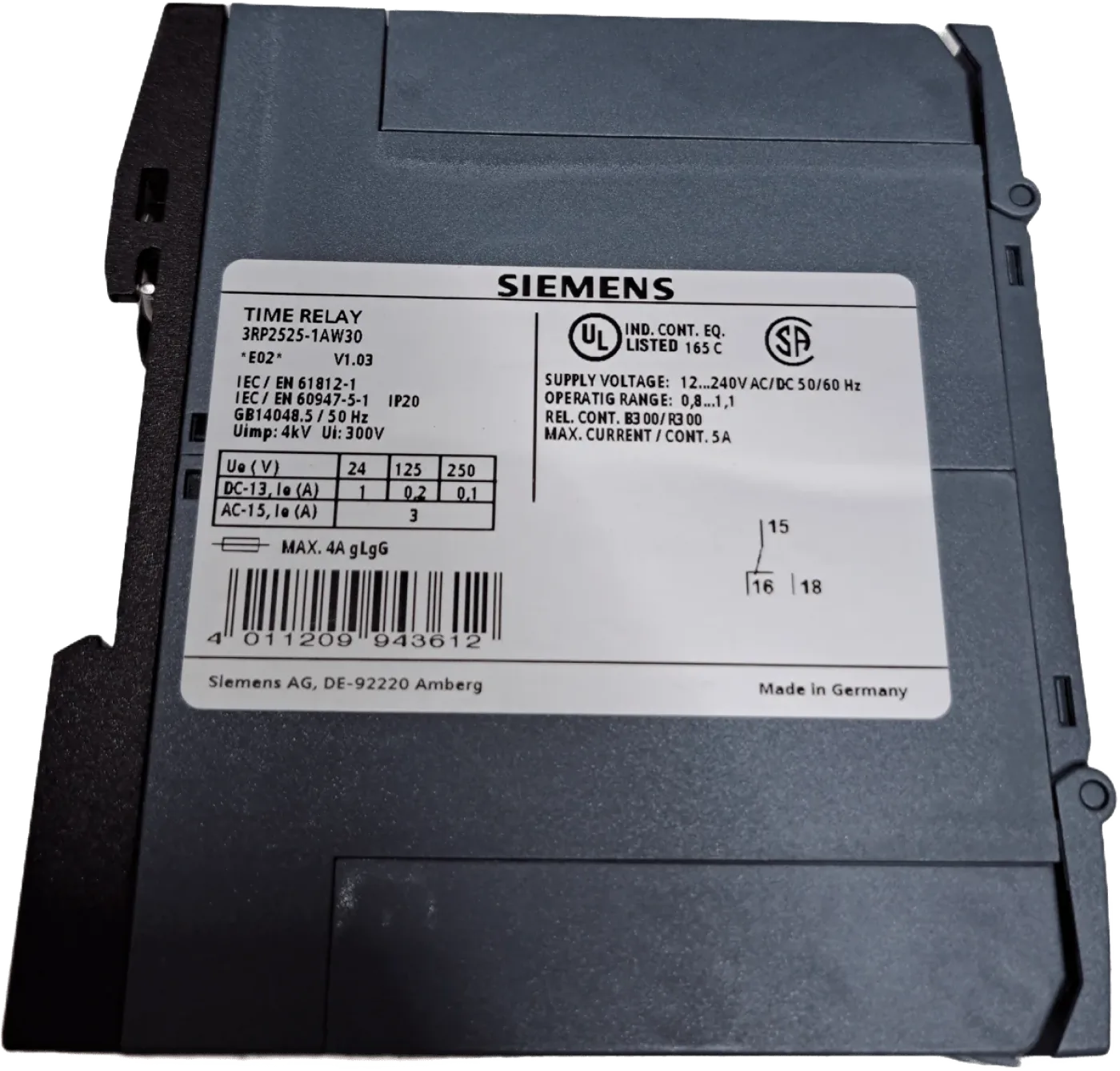 Siemens Zeitrelais 3RP2525-1AW30 - 2