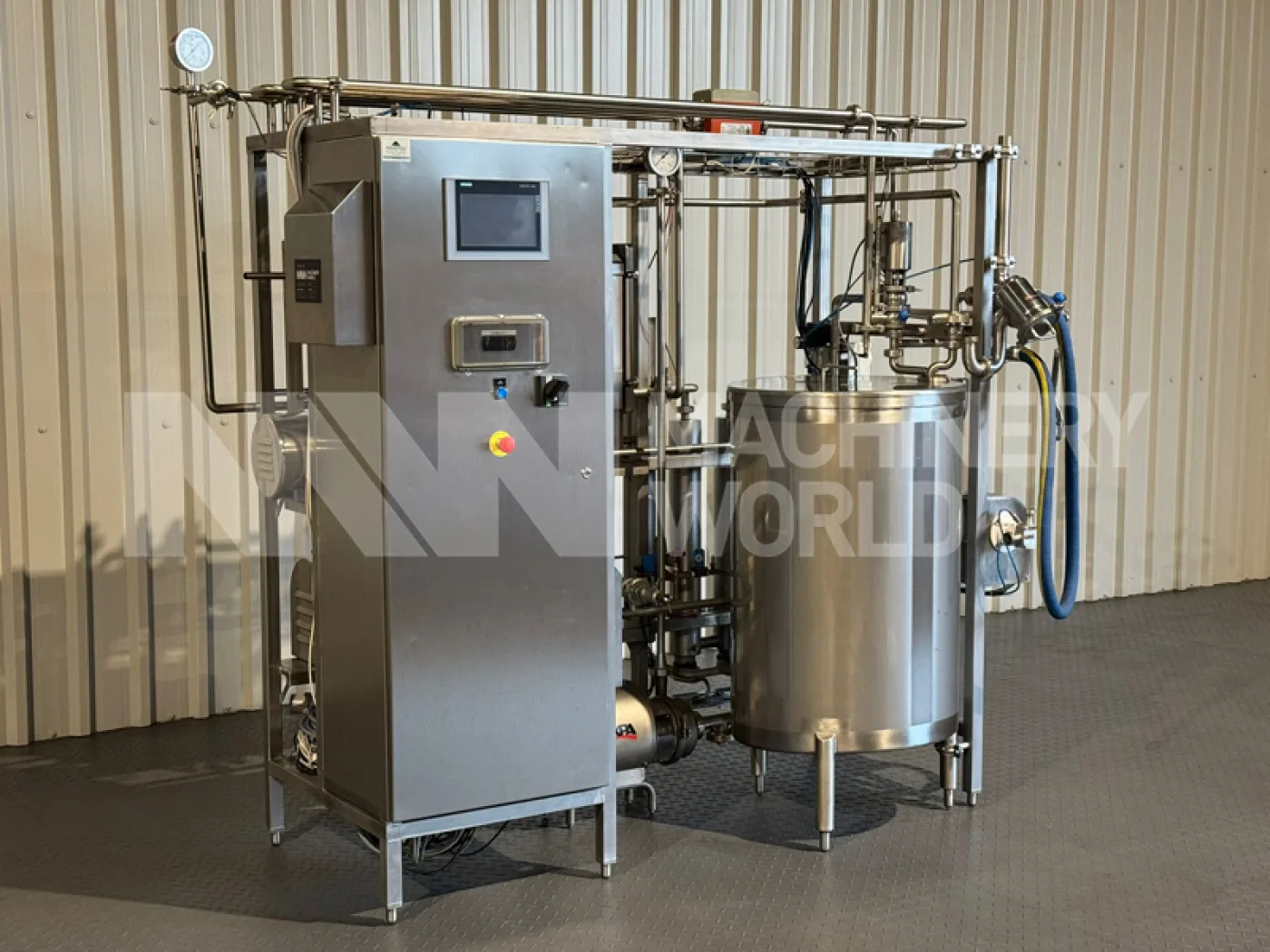 450LPH to 600LPH DDM Kolding Continuous Electrically Heated Pasteuriser Plant (Year 2014) - 1