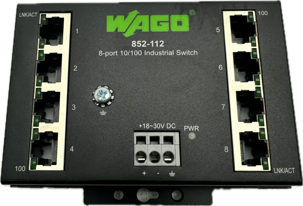 Wago Industrial-ECO-Switch 8 Ports 100Base-TX 852-112