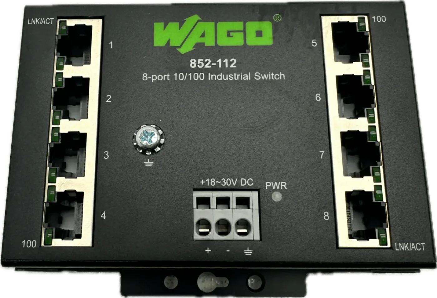 Wago Industrial-ECO-Switch 8 Ports 100Base-TX 852-112 - 1