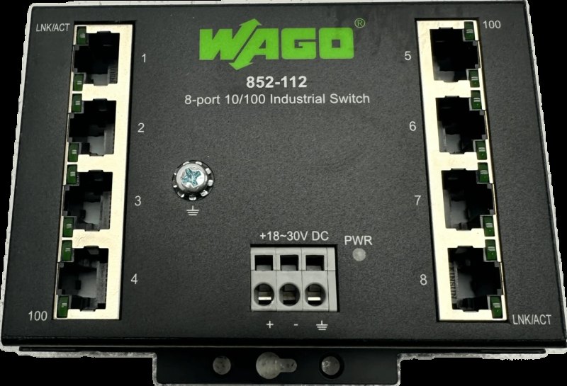Wago Industrial-ECO-Switch 8 Ports 100Base-TX 852-112