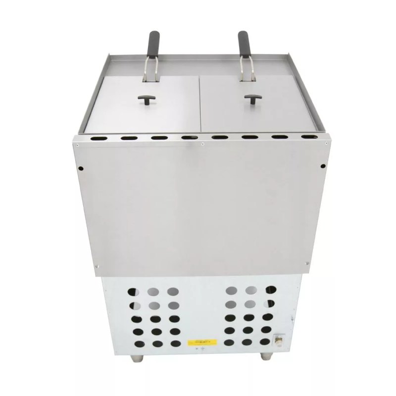 Parry Twin Tank Twin Basket Free Standing Propane Gas Fryer PDGF - islandcatering