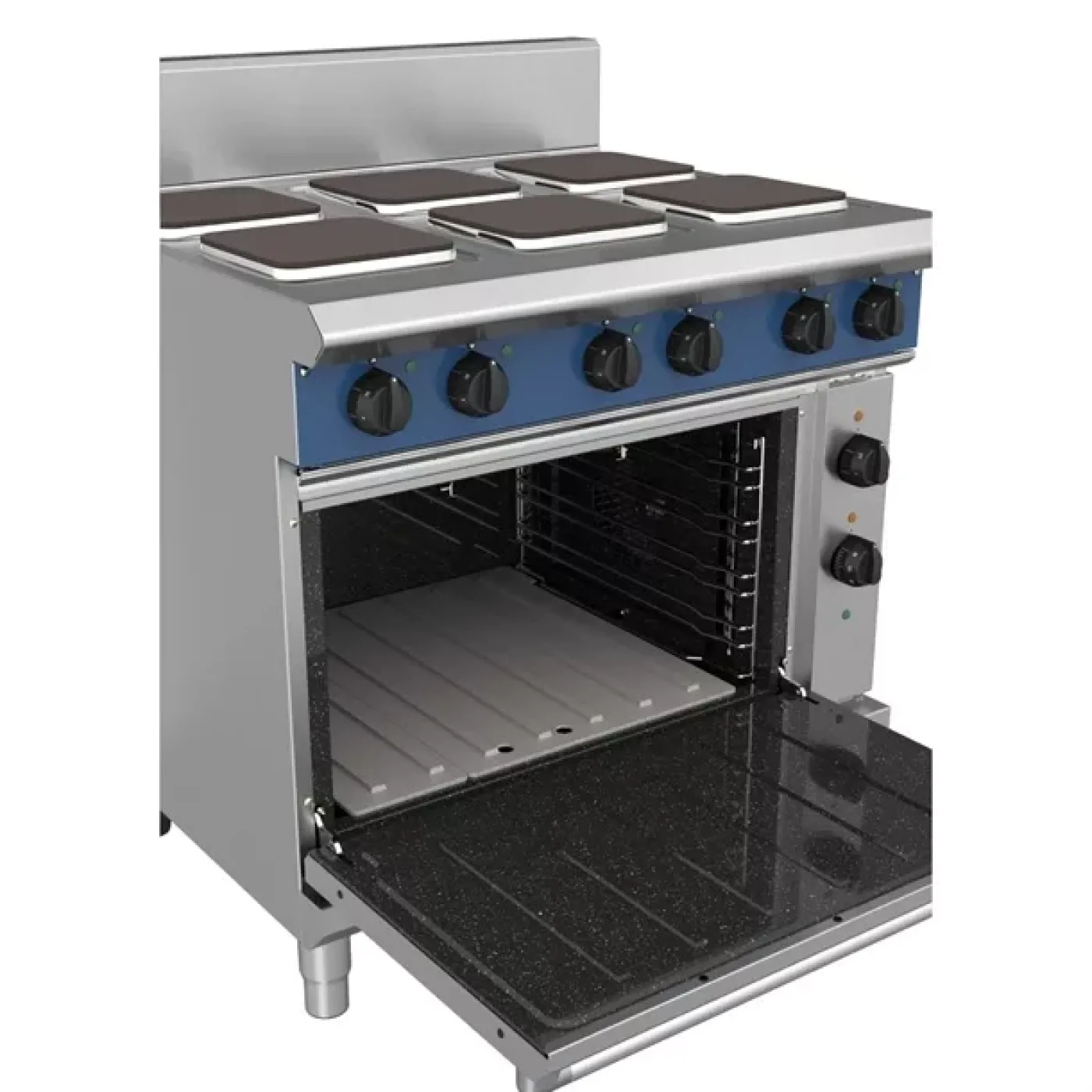 Blue Seal 6 Plate Convection Oven Range 22.2kW E56S - islandcatering - 2