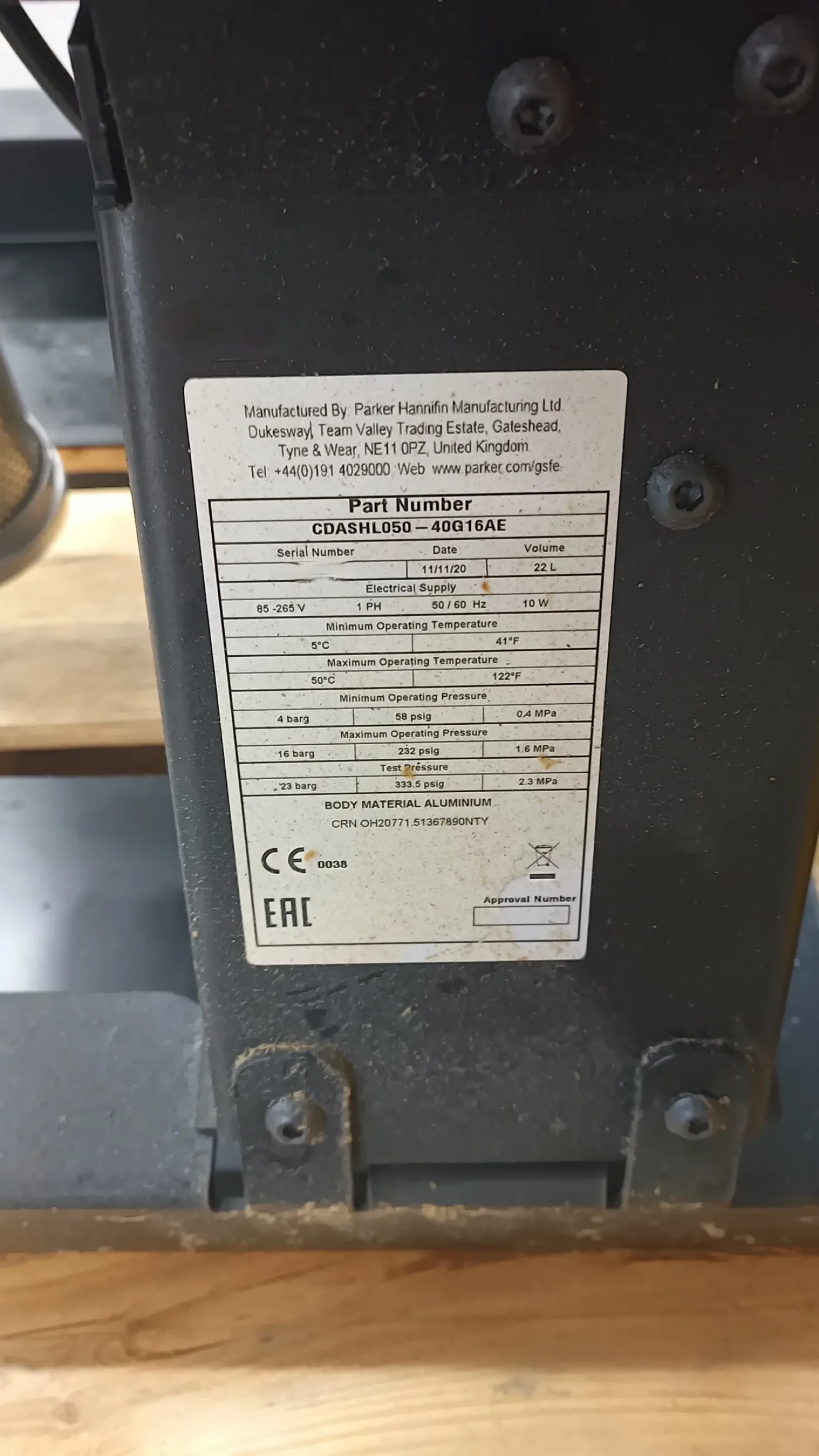 Parker Compact N2 generator, vintage 2020 - 2