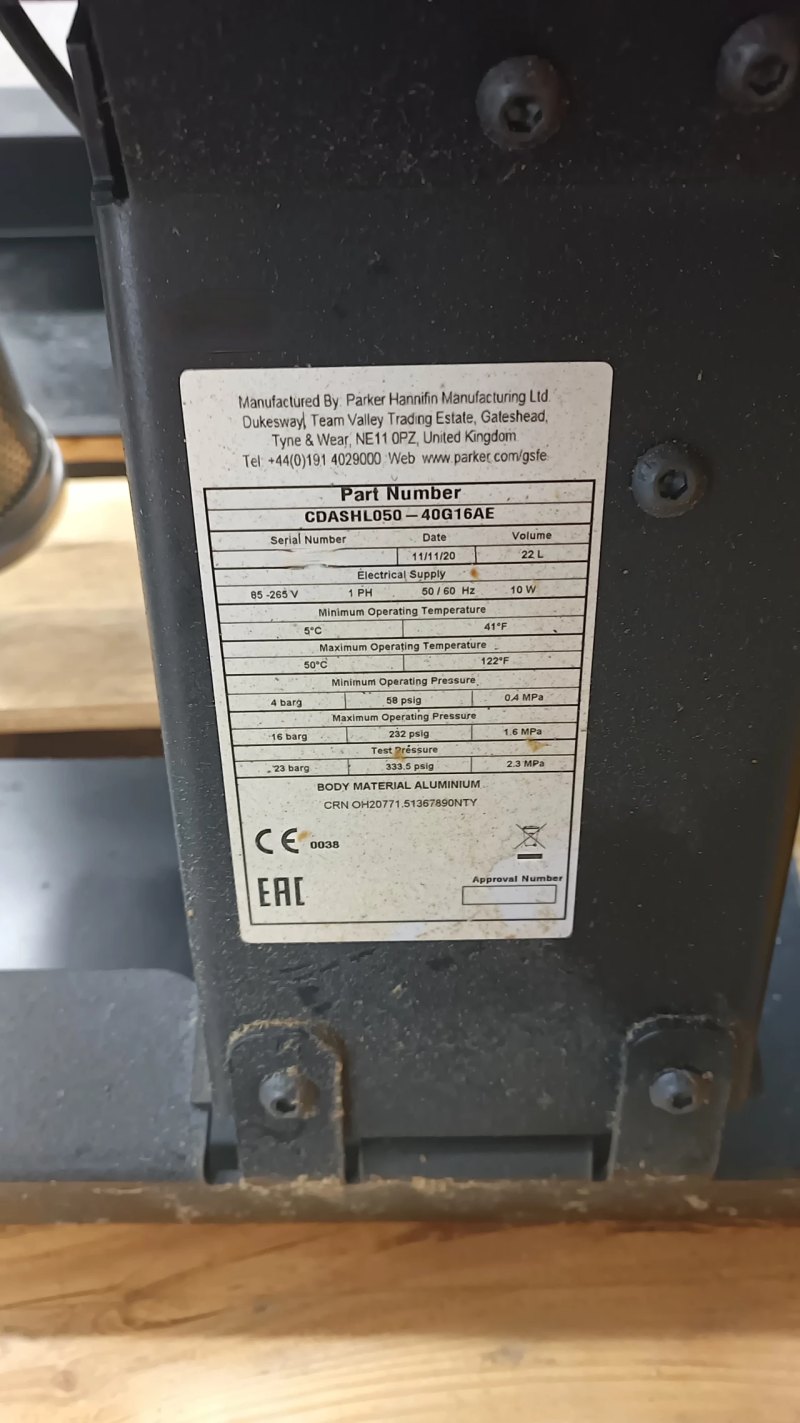Parker Compact N2 generator, vintage 2020
