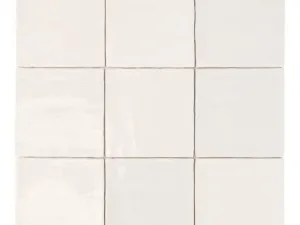 Sero Blanco 10MM Blanco decor tegel glanzend 15x15 cm