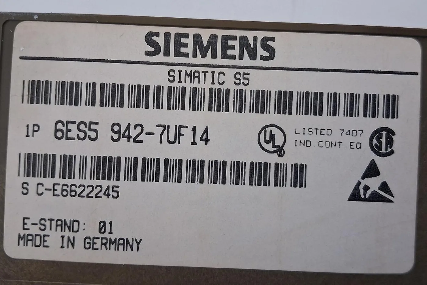 Siemens SIMATIC S5 6ES5 942-7UF14 CPU-Modul - 7