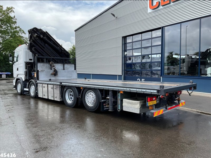 Scania R490 8x2 Euro 6 Retarder HMF 85 Tonmeter laadkraan + Fly-jib