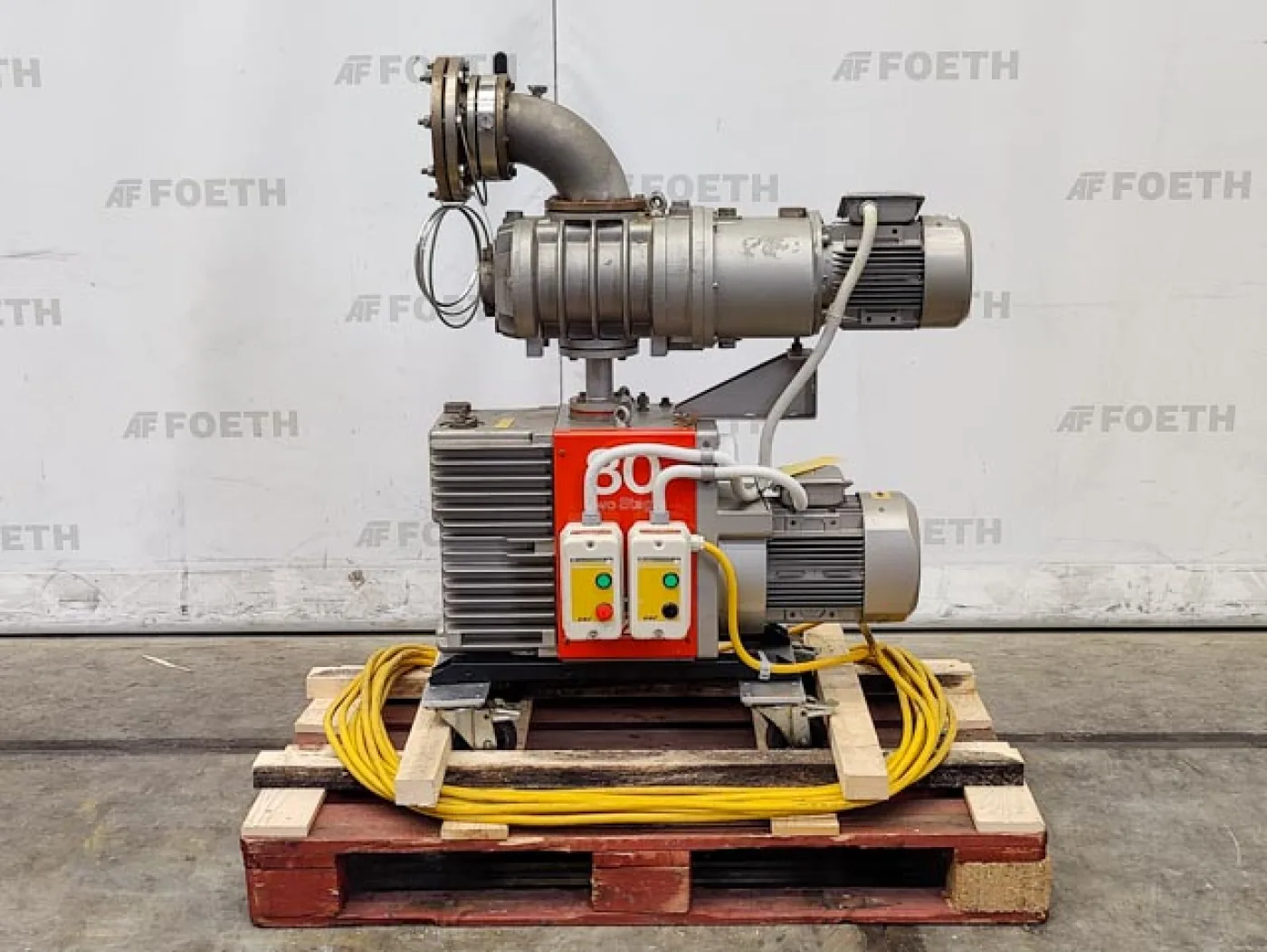 Edwards E2M 80 with mechanical booster EH 500A (oil sealed) - Vacuum pump - 4