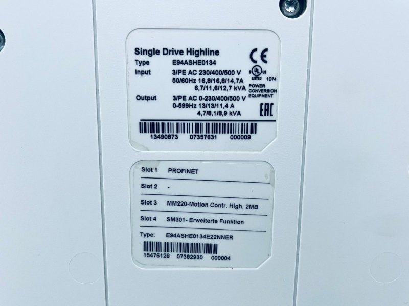 Lenze Single Drive Highline Umrichter E94ASHE0134 mit Transformer