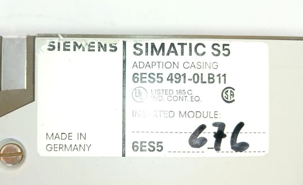 Siemens SIMATIC S5 6ES5 491-0LB11 Adaption Casing