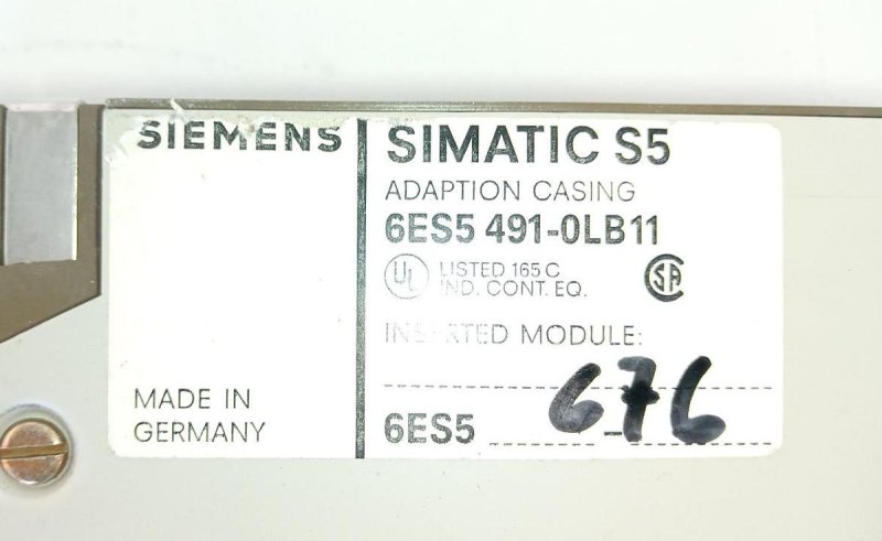 Siemens SIMATIC S5 6ES5 491-0LB11 Adaption Casing