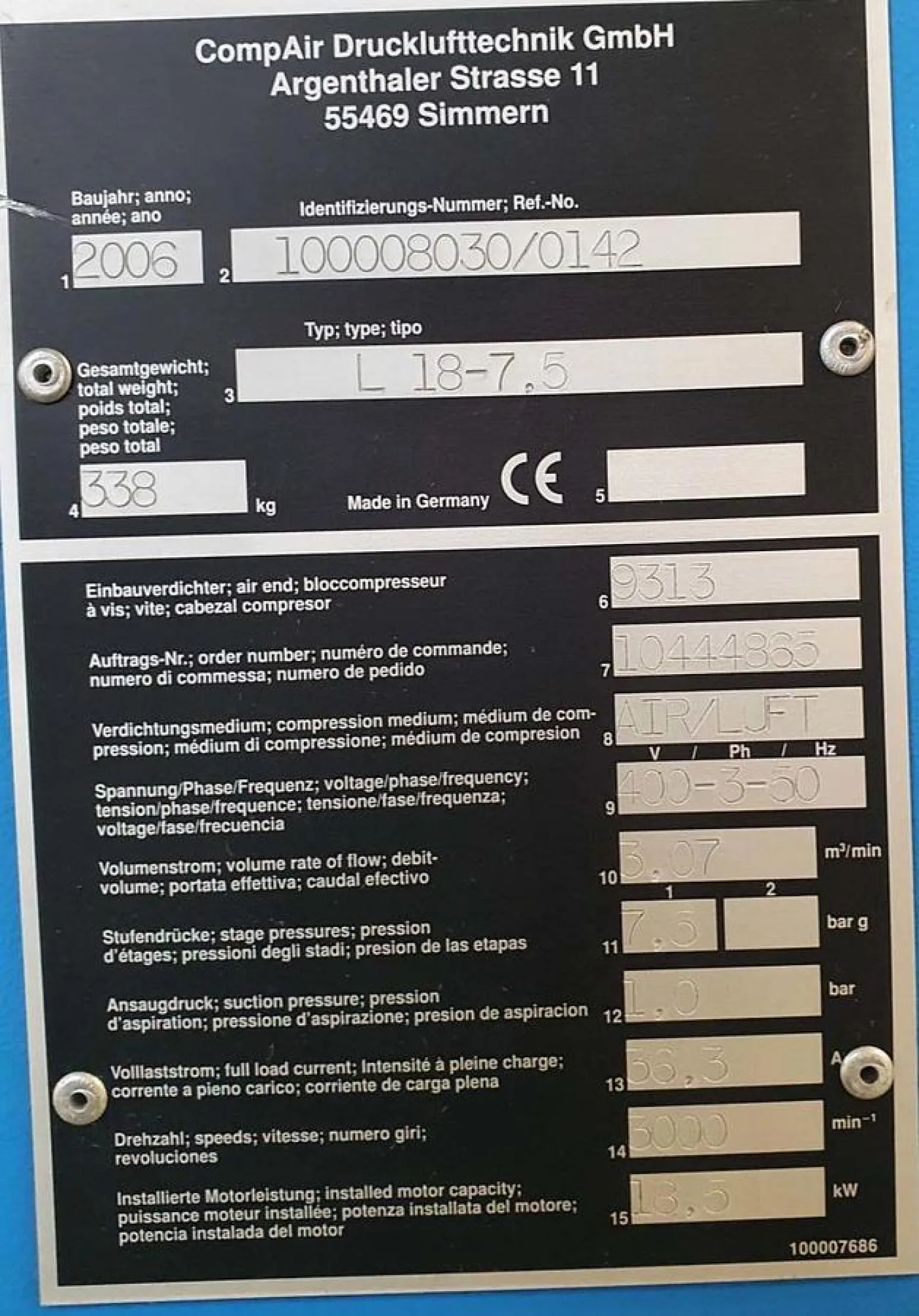 CompAir L18-7.5 Screw Compressor - 6
