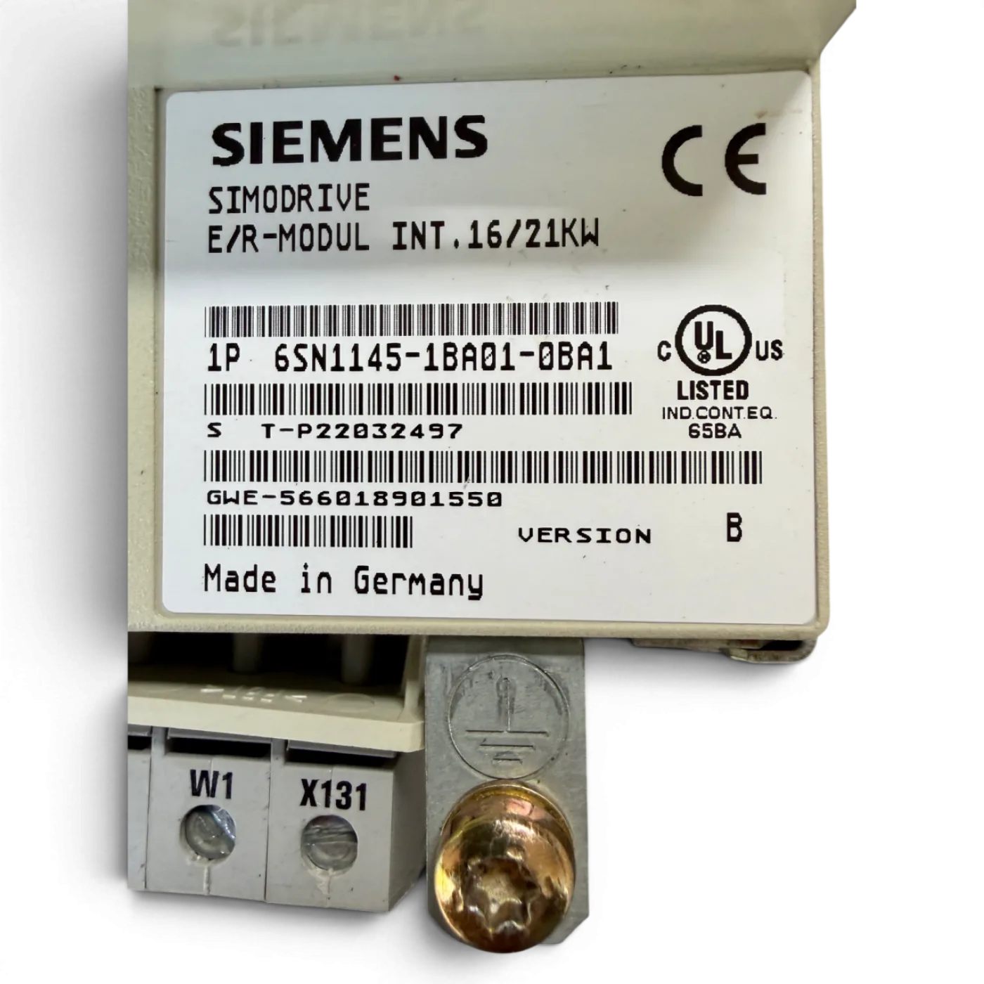 Siemens SIMODRIVE E/R-Modul INT. 16/21kW Version B Art.-Nr. 6SN1145-1BA01-0BA1 - 3