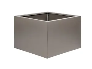 Bloembak Vlak Taupe - 60 cm hoog