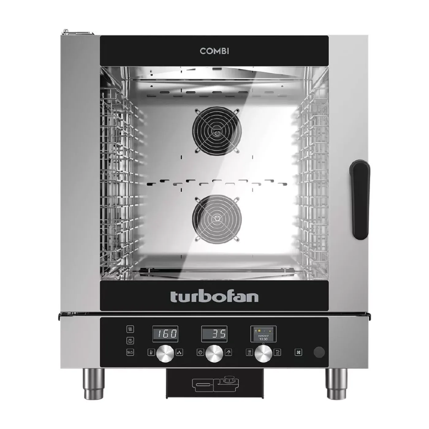 Blue Seal Turbofan 7 Grid Touch Control Combi Oven with Auto Wash EC40D7 - islandcatering - 1