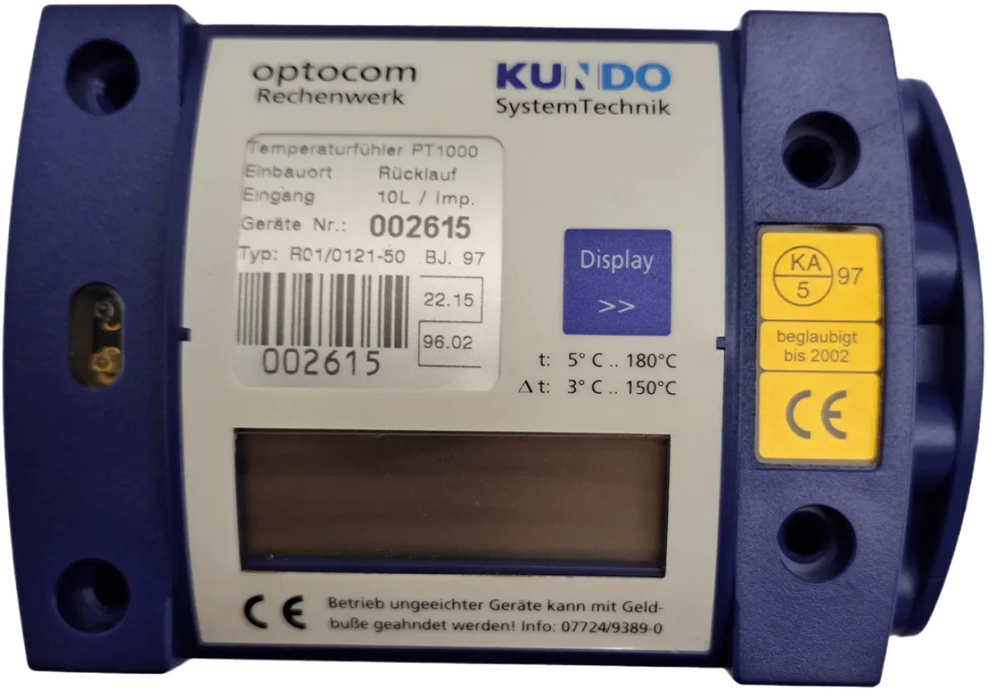 Kundo Systemtechnik Optocom Rechenwerk PT1000 - 2