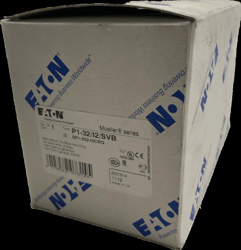 EATON Hauptschalter Aufbau P1-32/I2/SVB