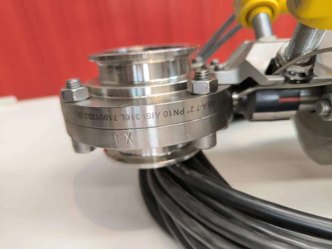 BUTTERFLY VALVE 2" PN10 STAINLESS STEEL 316L WITH PNEUMATIC ACTUATOR GEA 7330 ATEX WITH POSITION SWITCHES - 5