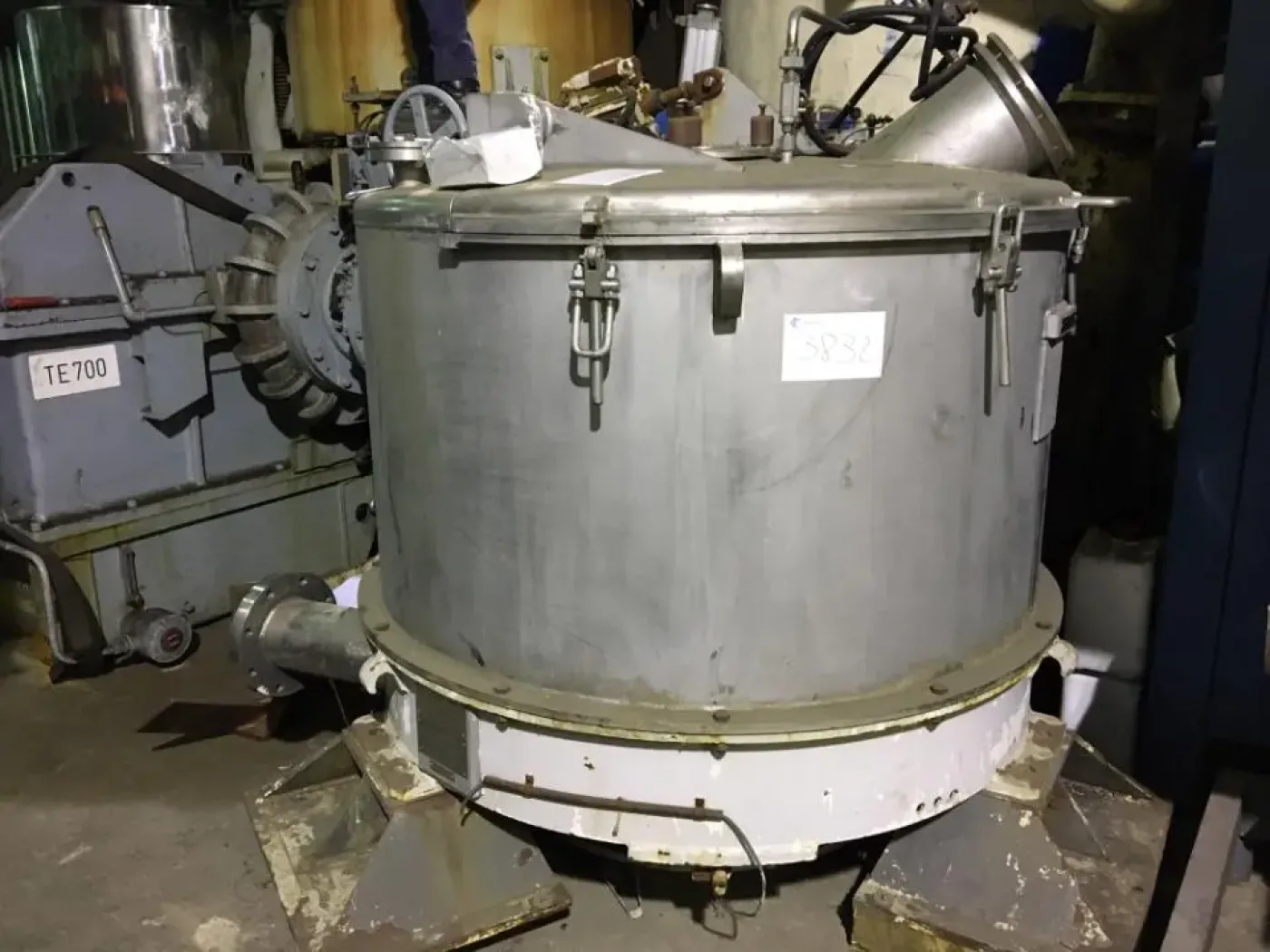 USED KRAUSS MAFFEI DZU125 STAINLESS STEEL CENTRIFUGE 316L - 3