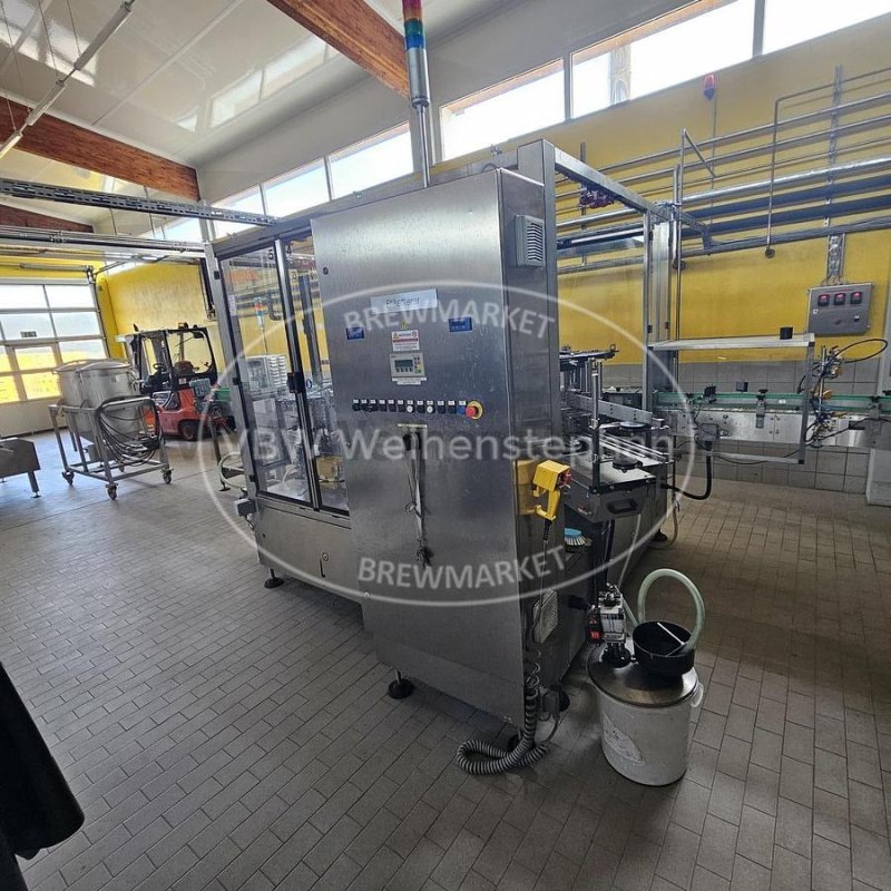 Glass bottle filling line