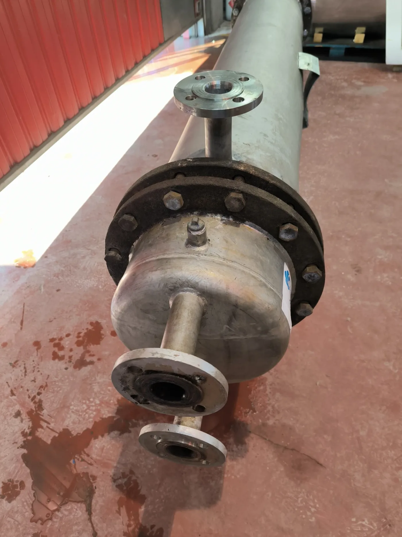 STAINLESS STEEL TUBULAR HEAT EXCHANGER 6.5 M² AGUILAR Y SALAS - 3