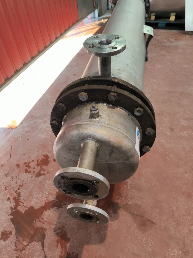 STAINLESS STEEL TUBULAR HEAT EXCHANGER 6.5 M² AGUILAR Y SALAS