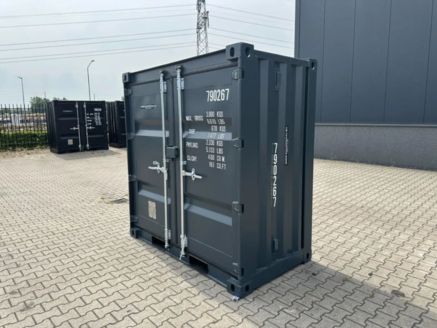 NEW 4FT DV container / RAL 7016 (anthracite grey) - 6