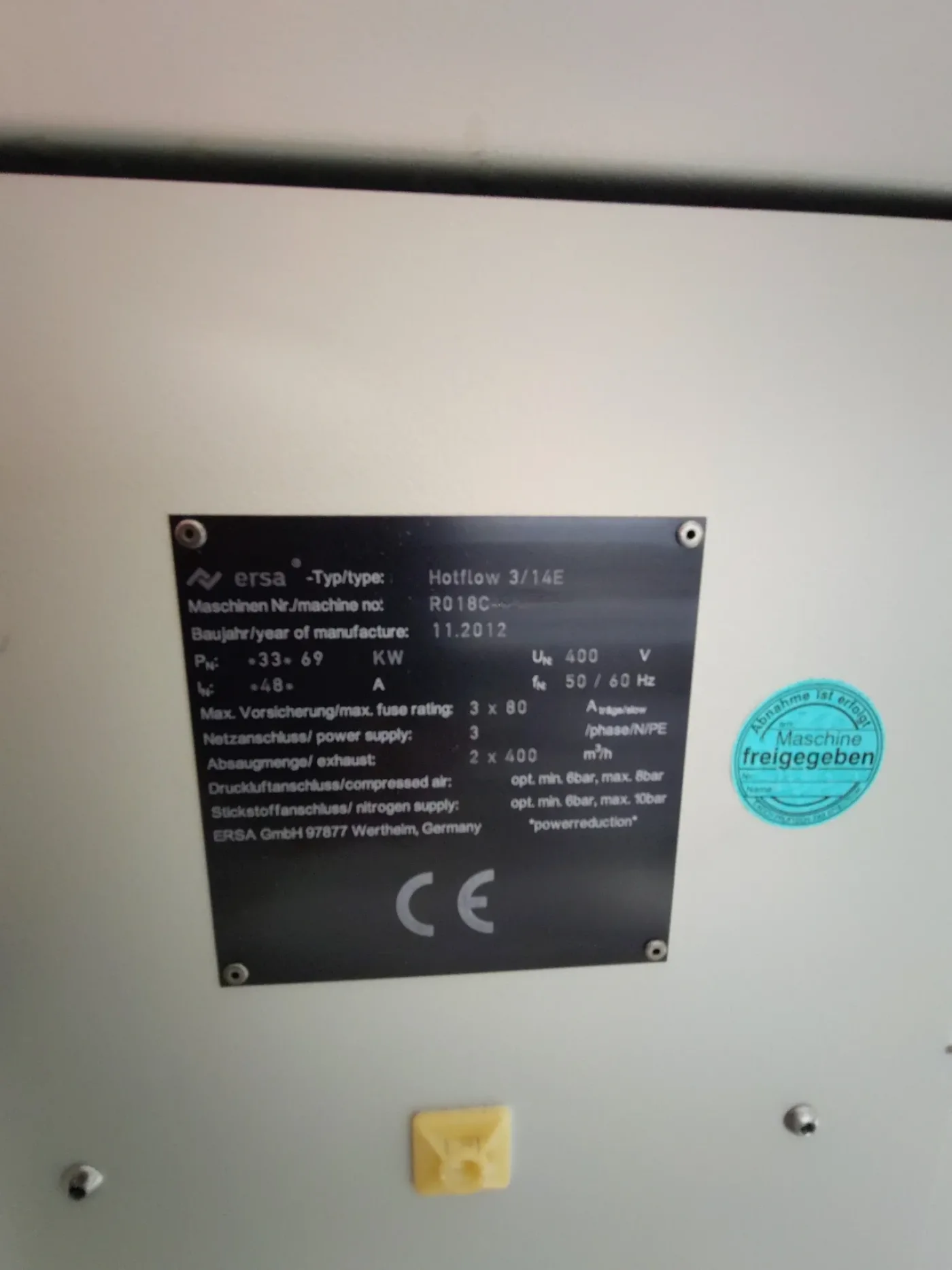 ERSA Hotflow 3/14e, vintage 2012 - 4