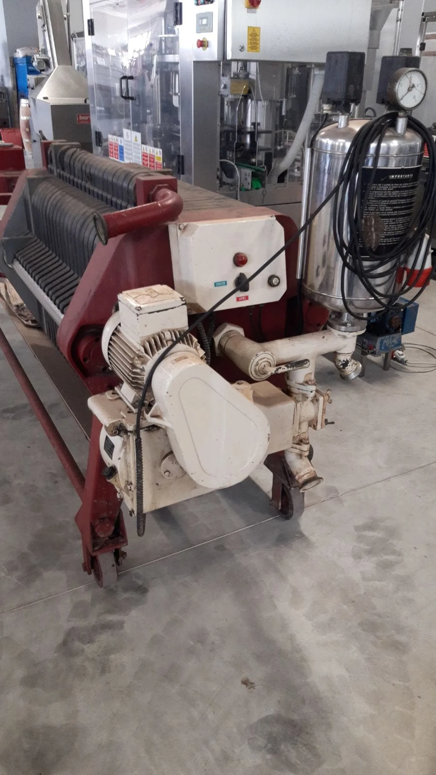 DAL CIN MONOPRESS FILTER PRESS 60X60 WITH 20 PLASTIC PLATES, SECOND-HAND MACHINE - 4