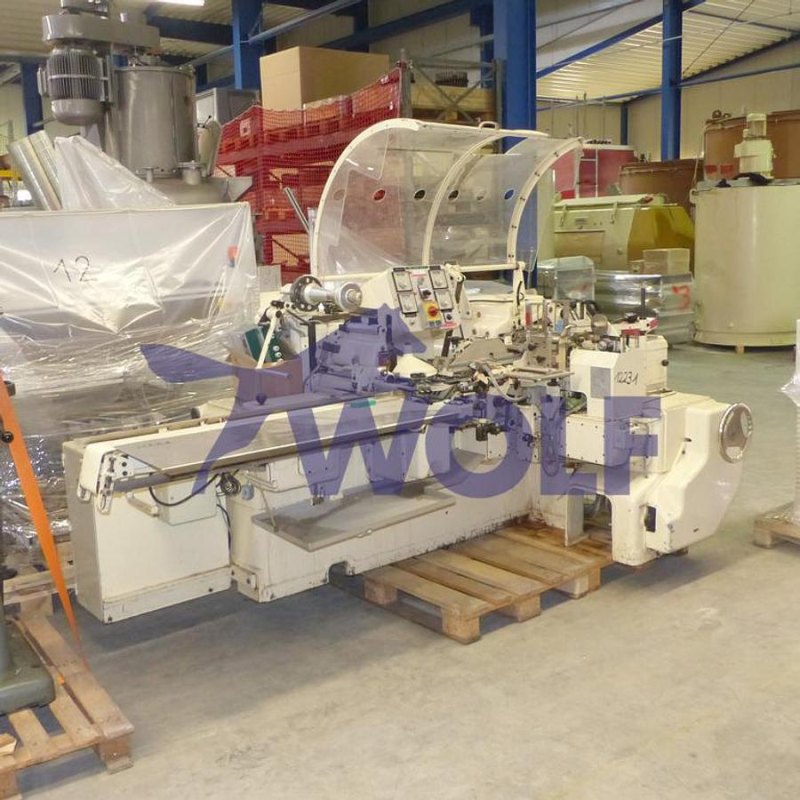 Riegelpackmaschine SIG - Type DSR mit Siegelstation.