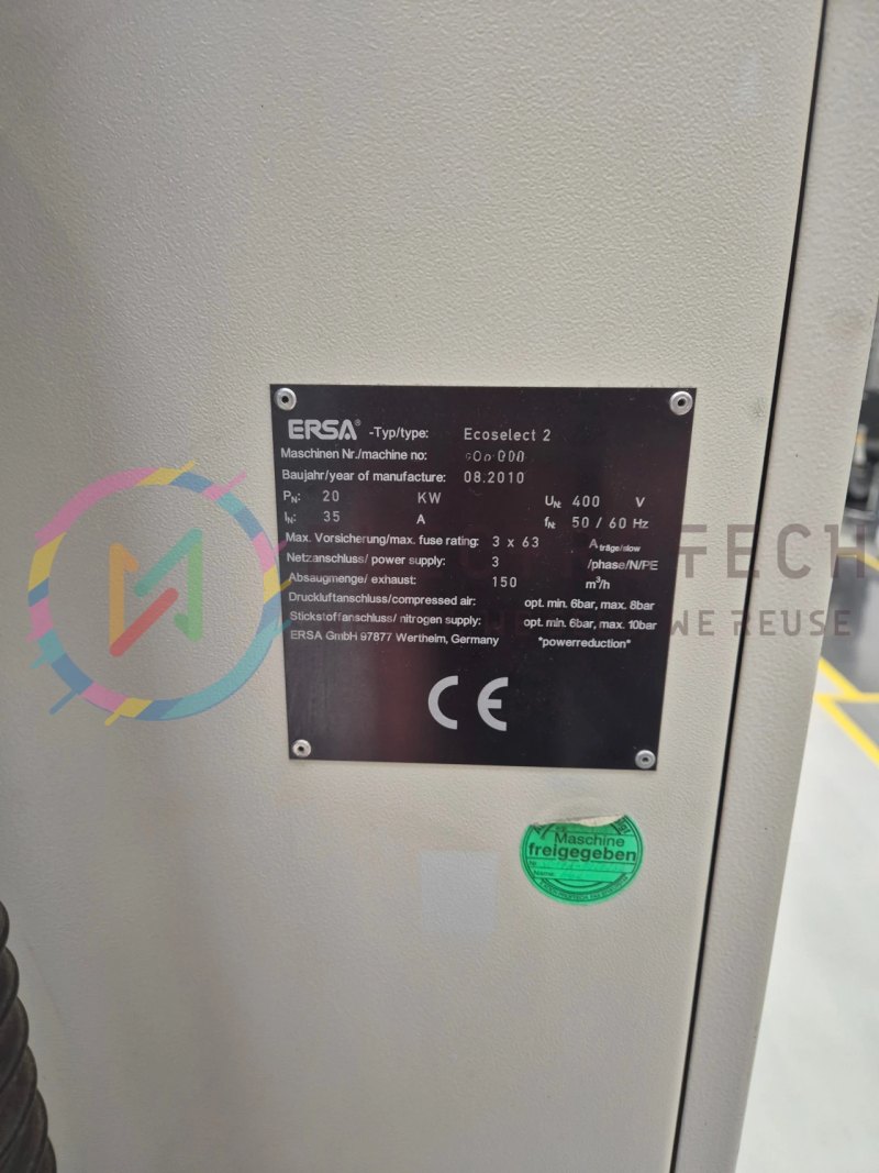 ERSA ECOSELECT 2, vintage 2010, selective soldering unit