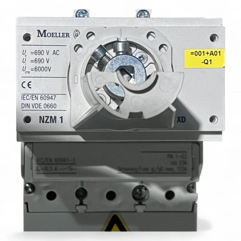 Klöckner Möller Eaton Lasttrennschalter NZM 1 mit Betätiger Distanzplatte Distanzstange Drehantrieb und Türdrehgriff Homag BOF 211 Art Nr PN1 63 Homag Art Nr 4008310295