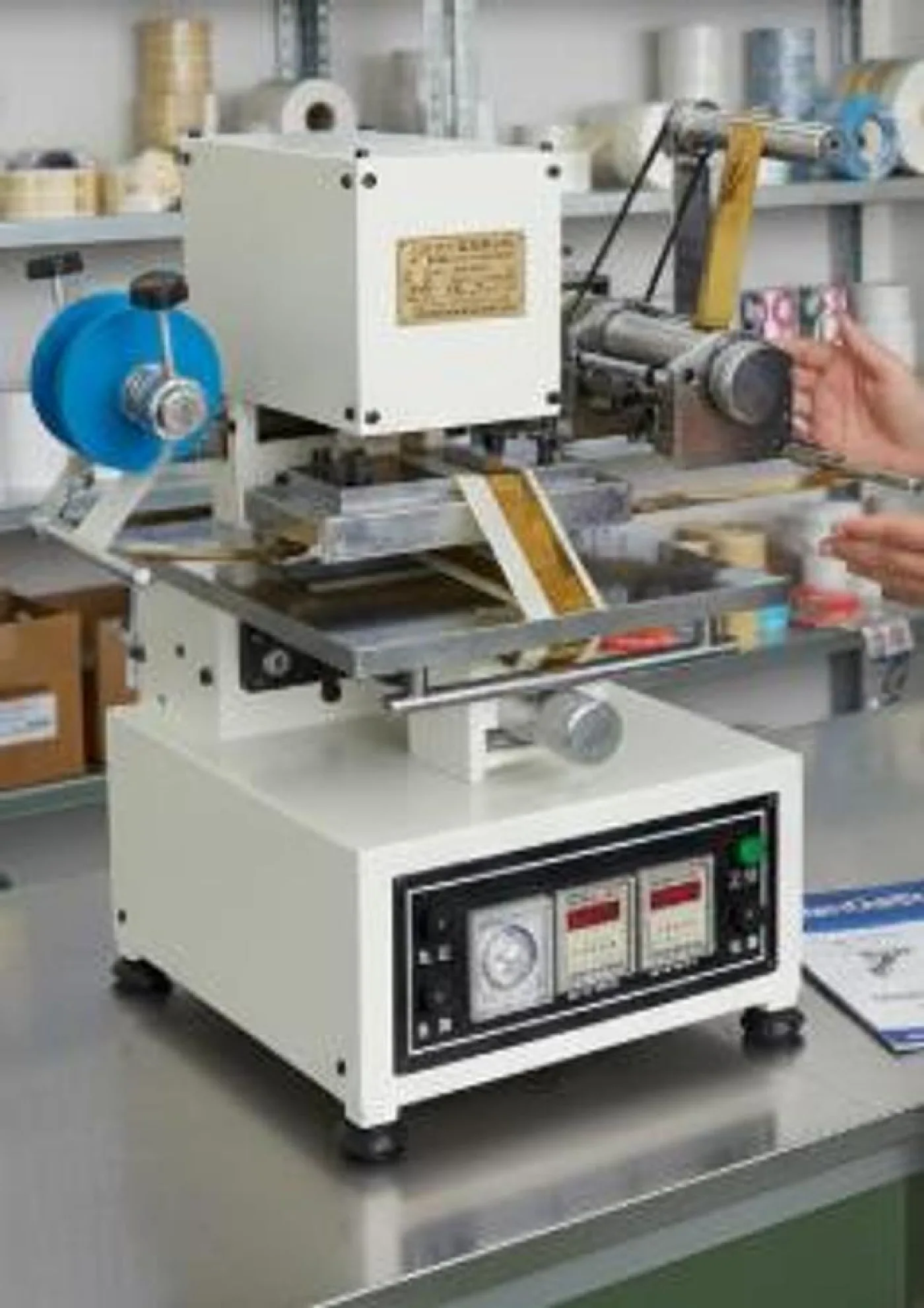 ✨ Mini Máquina Neumática de Estampado en Caliente JDS TJ-74 ✨ - 1