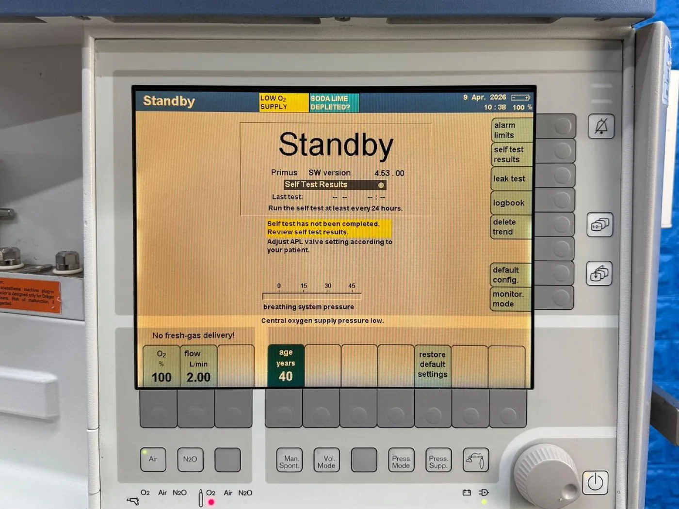 Drager Primus Anaesthesia YOM: 2013 - 5