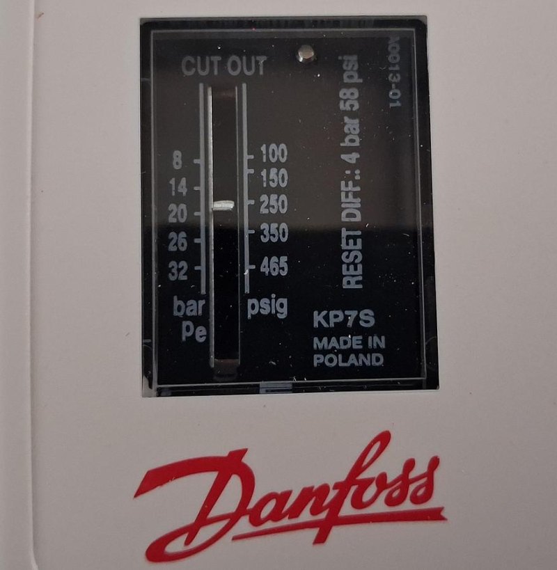 Danfoss KP7S High Pressure Control Pressure Switch