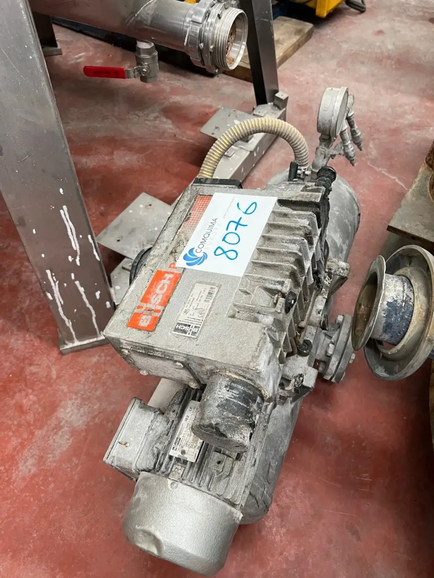 USED BUSCH RA 0025 F 503 0.75 kW VACUUM PUMP - 4