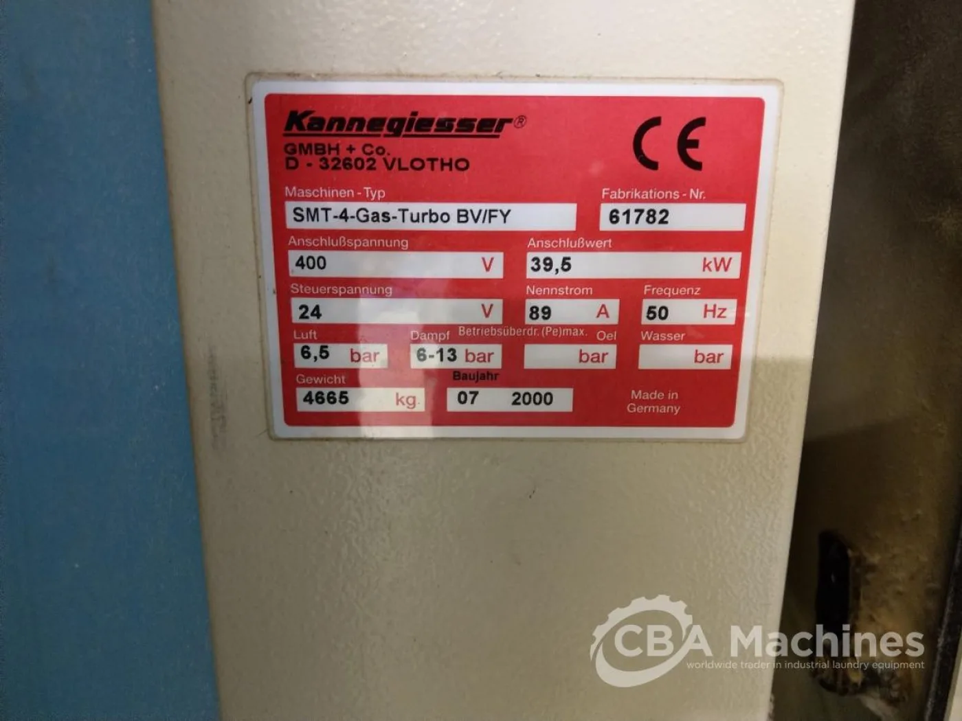 2000 Tunnel Finisher Kannegiesser SMT 4-Gas-Turbo BV/FY - 6