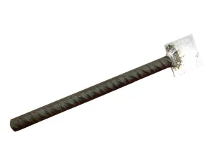 Perno acero corrugado con soporte diana (25 cm)