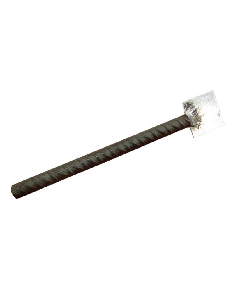 Perno acero corrugado con soporte diana (25 cm)