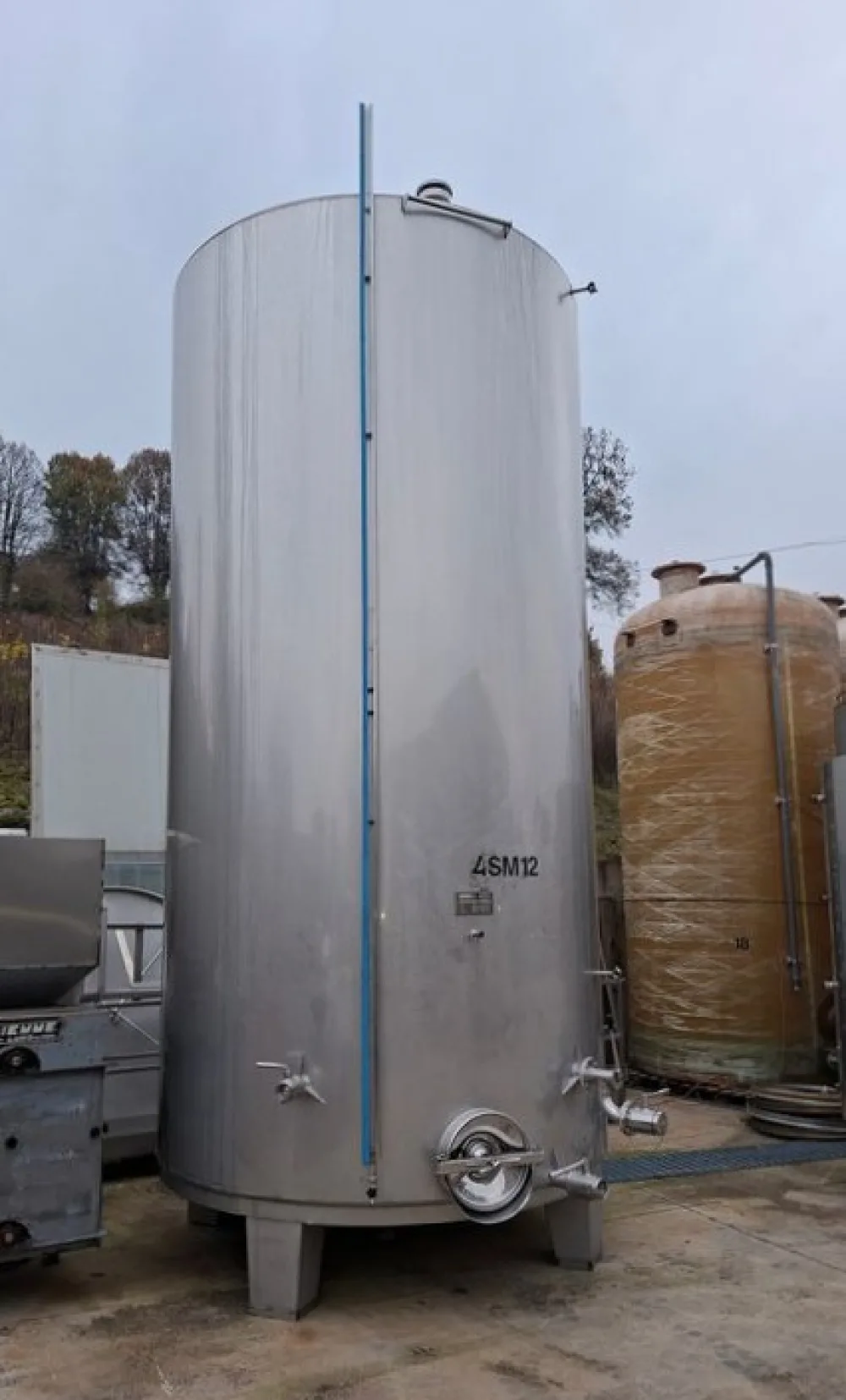STAINLESS STEEL TANK CAPACITY HL 250 (LITERS 25.000) AZZINI FIRM STORAGE/WINEMAKING MODEL, SECOND-HAND EQUIPMENT