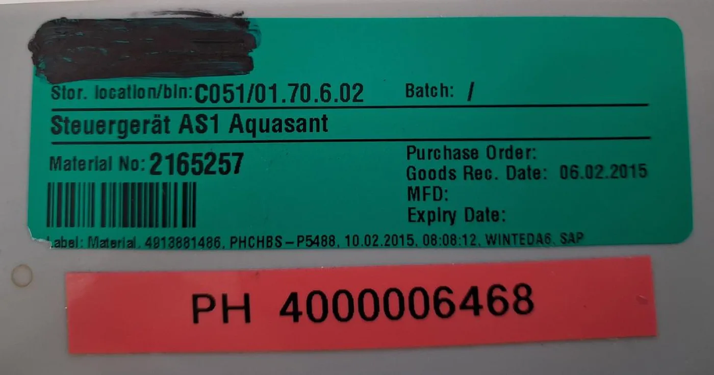 Aquasant AS1 Control Unit - 7