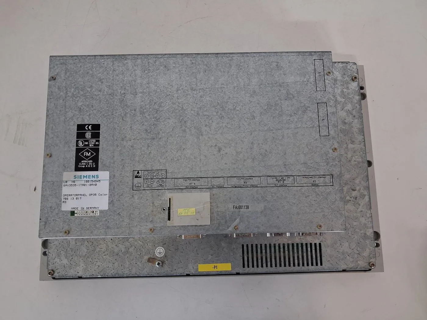 Siemens SIMATIC OP35 Color 6AV3535-1TA01-0AX0 Operator Panel - 8