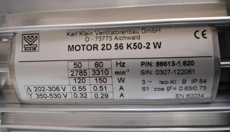 Karl Klein DNG 3-6/7S WS Radialventilator