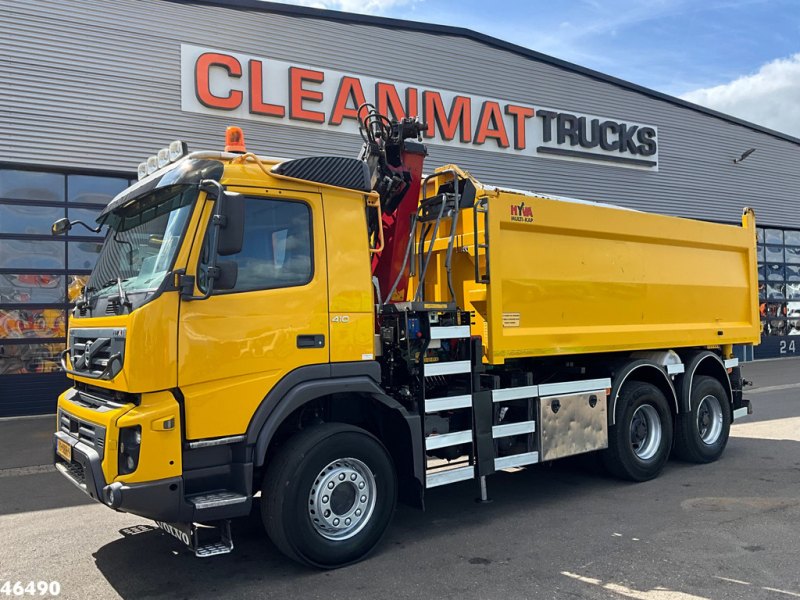 Volvo FMX 410 6x6 Full Steel Manual HMF 14 Tonmeter laadkraan