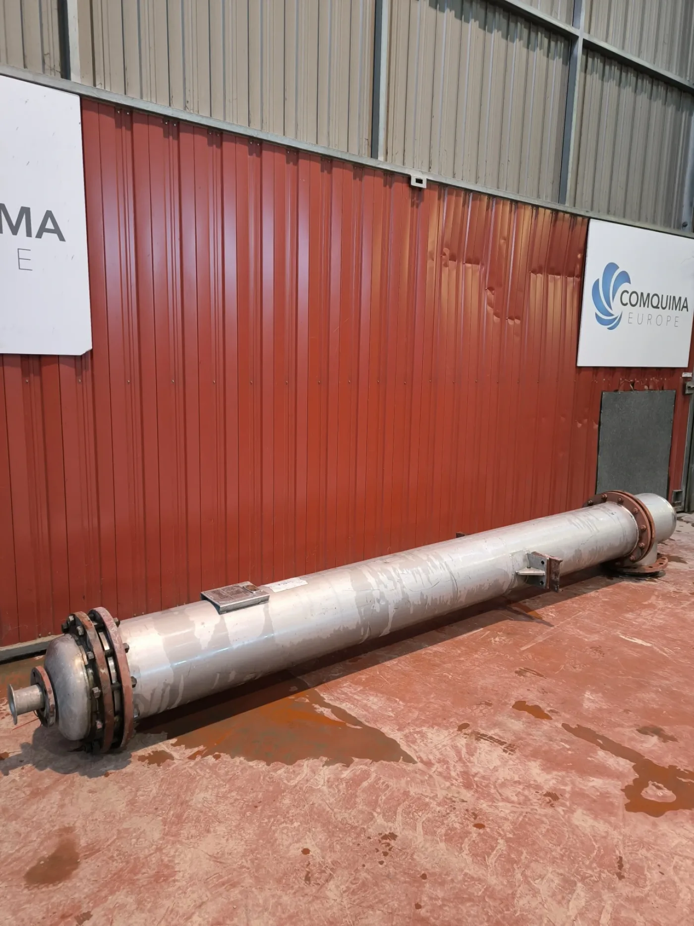 STAINLESS STEEL TUBULAR HEAT EXCHANGER 11.3 M² AGUILAR Y SALAS - 1