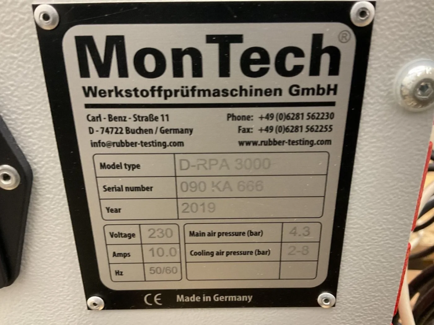 MonTech D-RPA-3000 - Viscosity test machine - 6