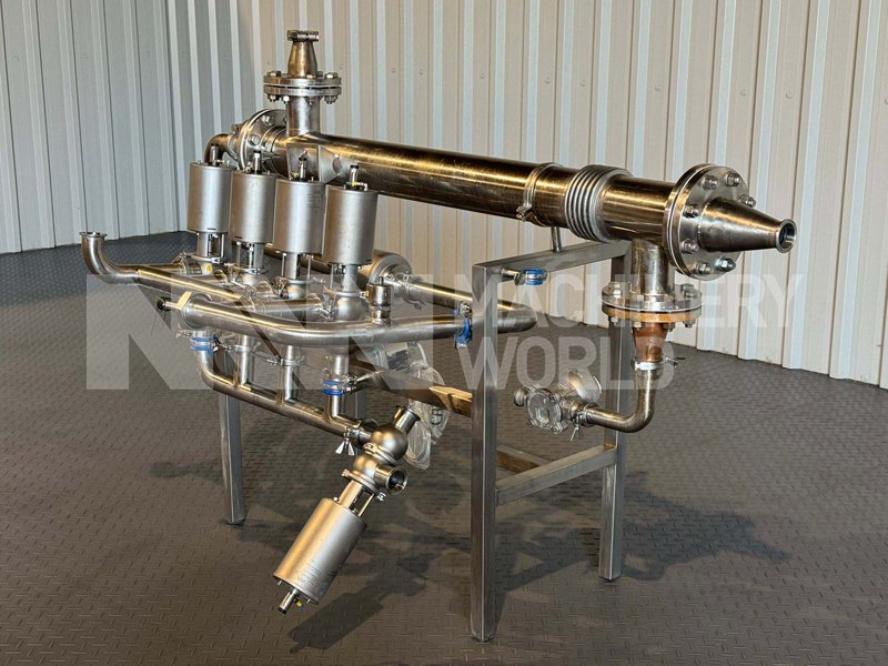 Tubular Shell-in-Tube Heat Exchanger with Alfa Laval Unique SSV Valves and Endress & Hauser Promag 50 Flowmeter